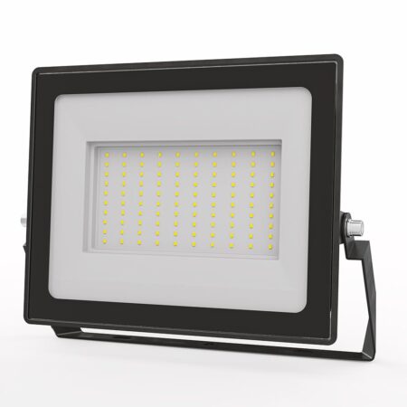 Stratos - LED Breedstraler 100 Watt 8700 Lumen - 4000K Neutraal wit licht - IP65 waterdicht - 15cm Kabel - Schijnwerper | HOFTRONIC