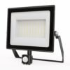 Stratos - LED Breedstraler met bewegingssensor - 100 Watt 8700 Lumen - 6500K Daglicht wit licht - IP65 Waterdicht - 15cm Kabel | HOFTRONIC