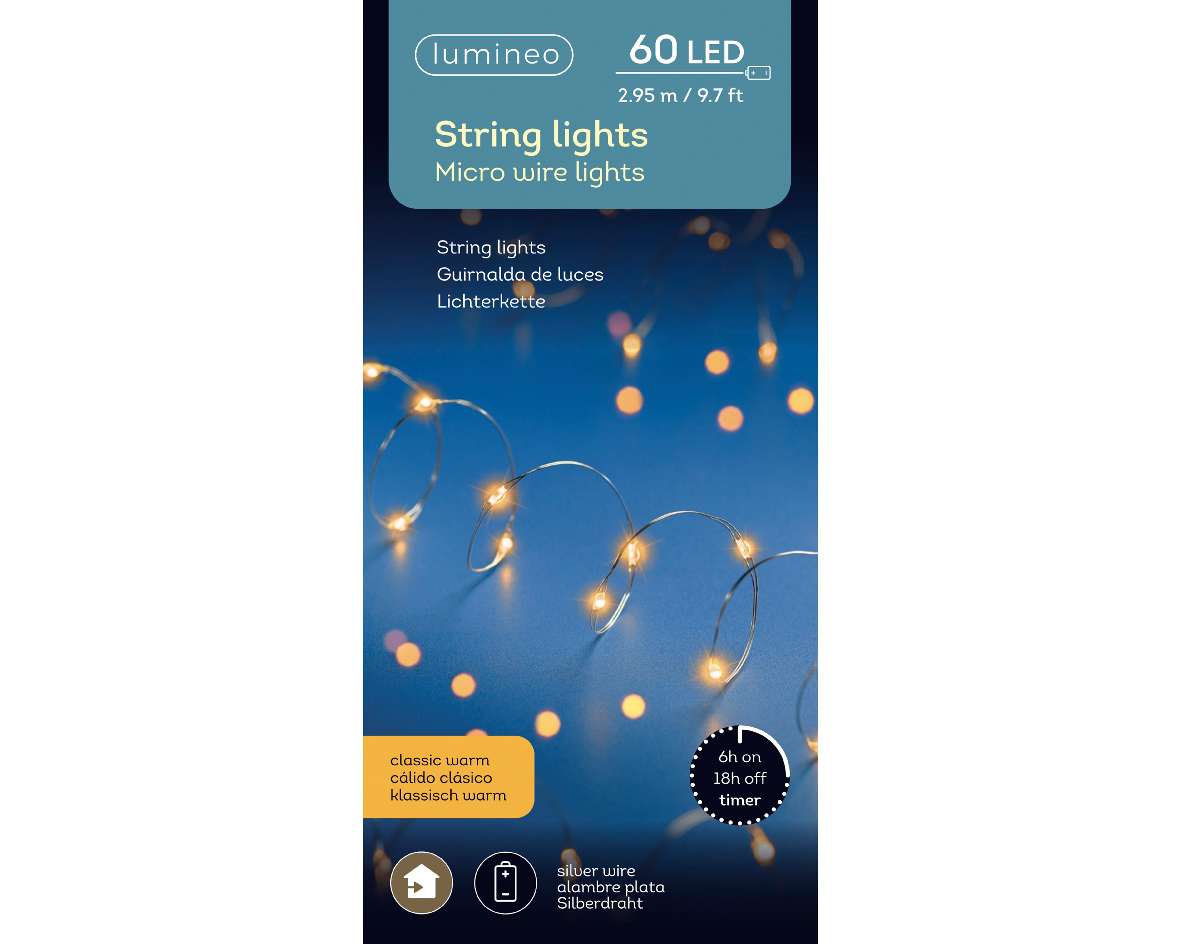 Strengverlichting 60 LED Classicwarm | Lumineo