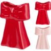Strik vaas 13cm rood of roze | Home & Styling