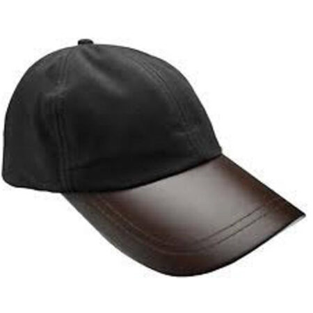 Striker Leather Peak Wax Baseball Cap Zwart | Hunter Outdoor