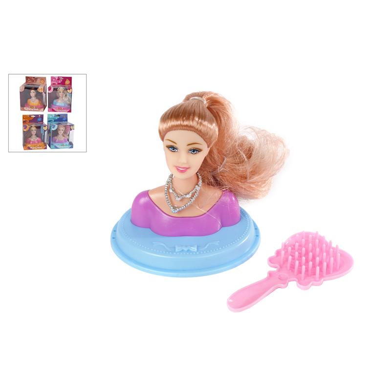 Styling hoofd 9cm met accessoiries | Merkloos
