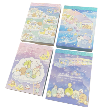 Sumikkogurashi memoblokje klein - Starry sky walk (diverse) | San-X