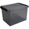 Sunware Comfort Line Opbergbox 22 Liter Transparant Grijs/zwart |