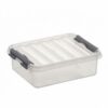 Sunware Q-Line Opbergbox 1 Liter Transparant/Metallic | Sunware