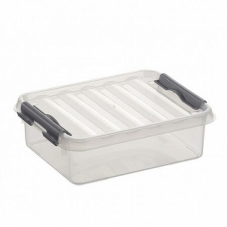 Sunware Q-Line Opbergbox 1 Liter Transparant/Metallic | Sunware