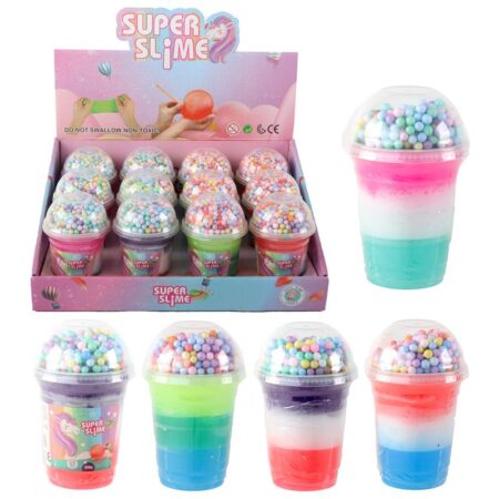 Super slime met pixels unicorn 3-kleurig | Merkloos