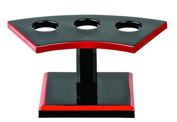Sushi Rol Houder Zwart/Rood - Lacquerware - Set voor 3 Rollen | Tokyo Design Studio