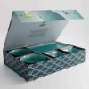 Sushiset van 8 stuks - Glassy Turquoise - Zwart/Turquoise | Tokyo Design Studio