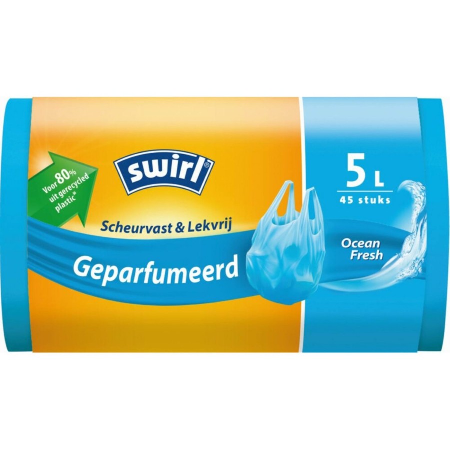 Swirl Pedaalemmerzak Geparfumeerd 5 liter 45 Stuks | Swirl