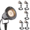 Sydney - 6x Prikspot XL - Aluminium - Zwart - IP65 waterdicht - Geschikt voor GU10 spot - 20 watt - 3 jaar garantie | HOFTRONIC