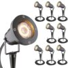 Sydney - 9x Prikspot XL - Aluminium - Zwart - IP65 waterdicht - Geschikt voor GU10 spot - 20 watt - 3 jaar garantie | HOFTRONIC