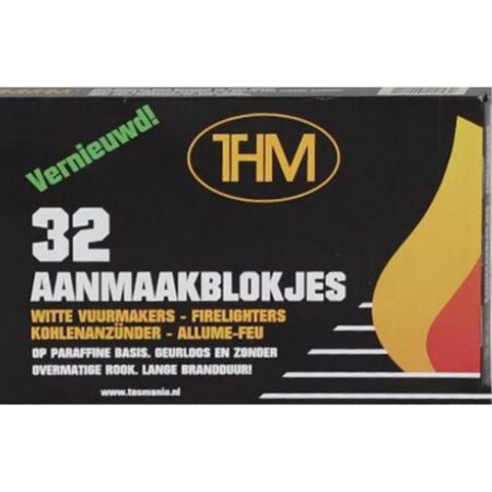 THM Aanmaakblokjes wit pak a 32st | THM