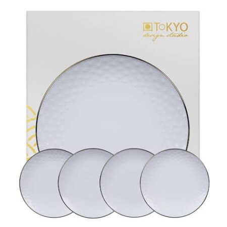 Taartbordenset met sterpatroon - Tokyo Design Studio Nippon White - 30.5cm | Tokyo Design Studio