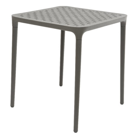 Tafel Porto kunststof 65x65cm antraciet | Merkloos