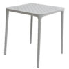 Tafel Porto kunststof 65x65cm grijs | Merkloos