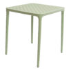 Tafel Porto kunststof 65x65cm groen | Merkloos