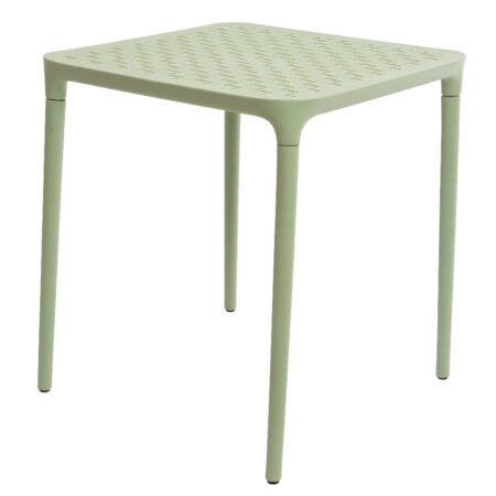 Tafel Porto kunststof 65x65cm groen | Merkloos