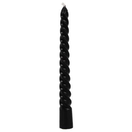 Tafelkaars Twist Zwart 4uur 4 stuks 2x2x20cm |