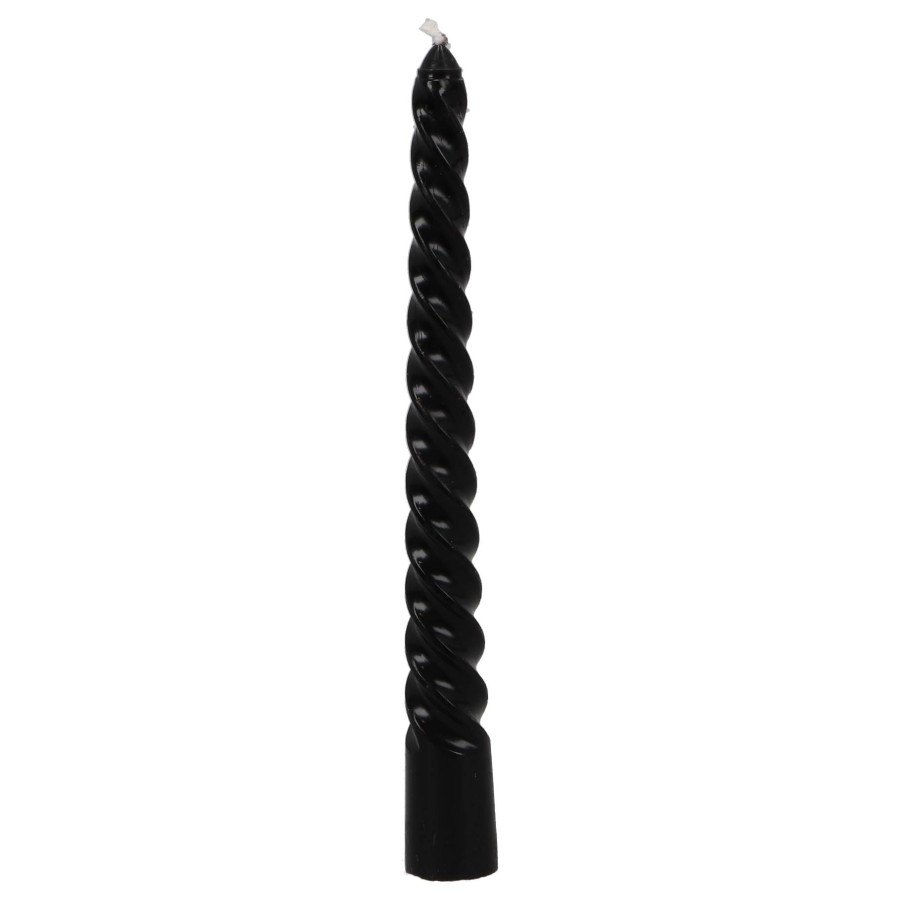 Tafelkaars Twist Zwart 4uur 4 stuks 2x2x20cm |