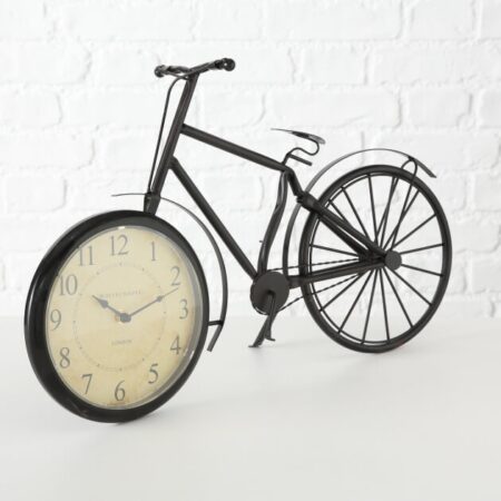 Tafelklok fiets zwart | Boltze