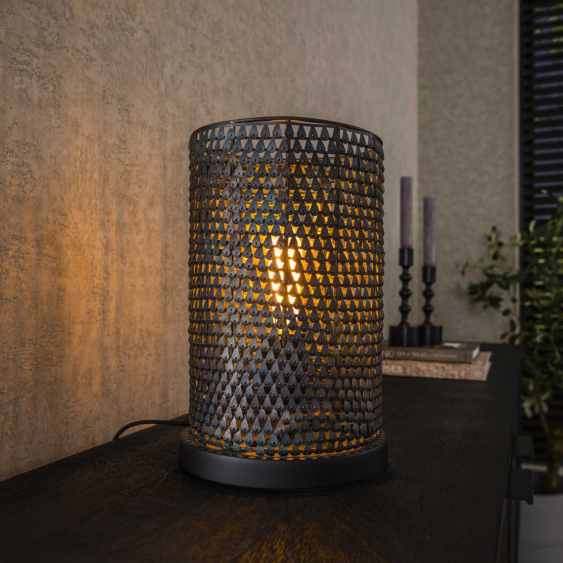 Tafellamp Goran - Zwart bruin | LifestyleFurn