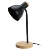 Tafellamp Metaal Met Hout Zwart |