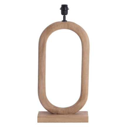 Tafellamp Paceco hout mat naturel L | Light & Living