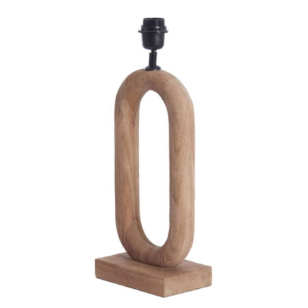Tafellamp Paceco hout mat naturel M | Light & Living