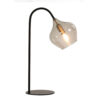 Tafellamp Rakel mat zwart + smoke | Light & Living