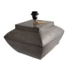 Tafellamp Salerno gehamerd tin |