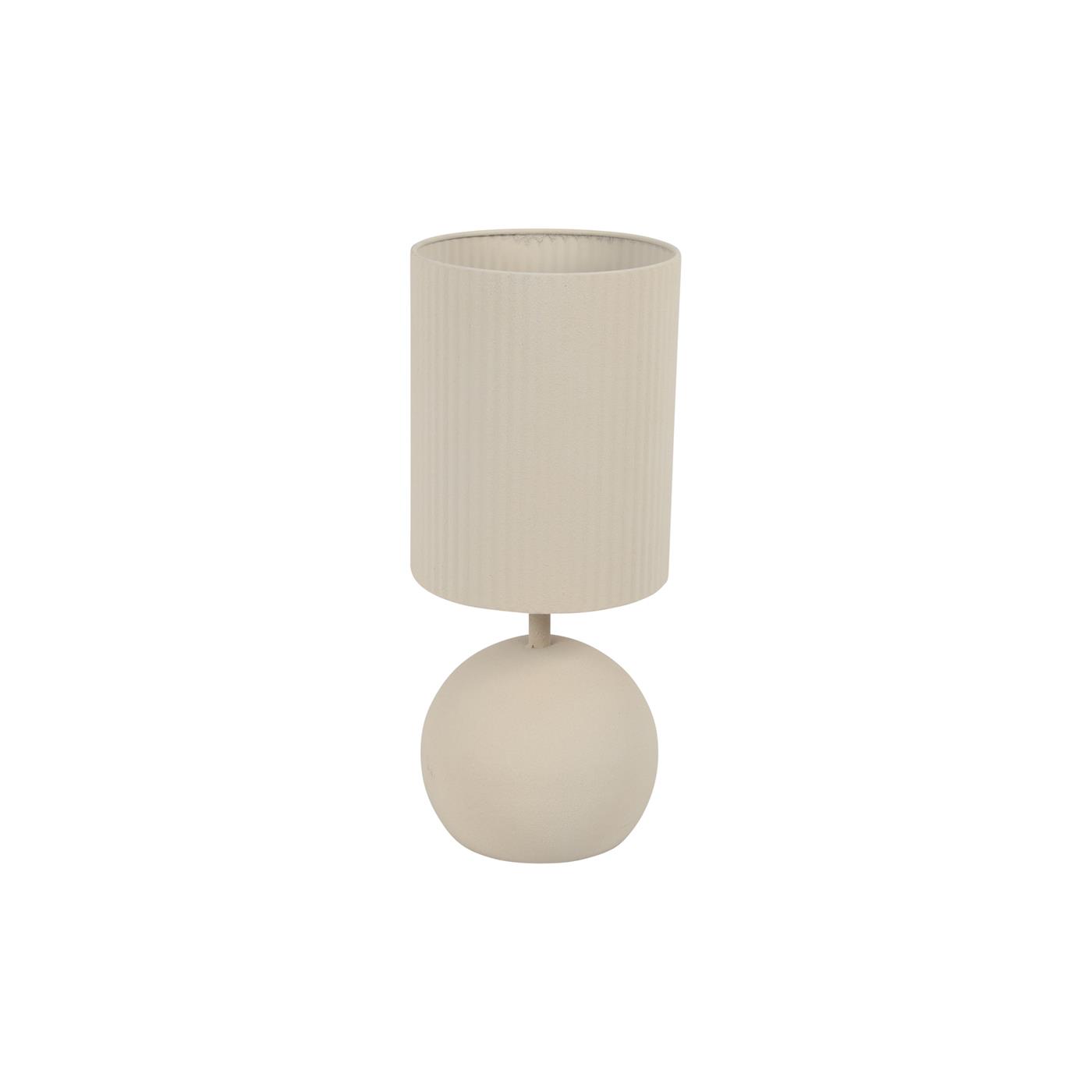 Tafellamp Saris S crème Ø19xH45cm | Countryfield