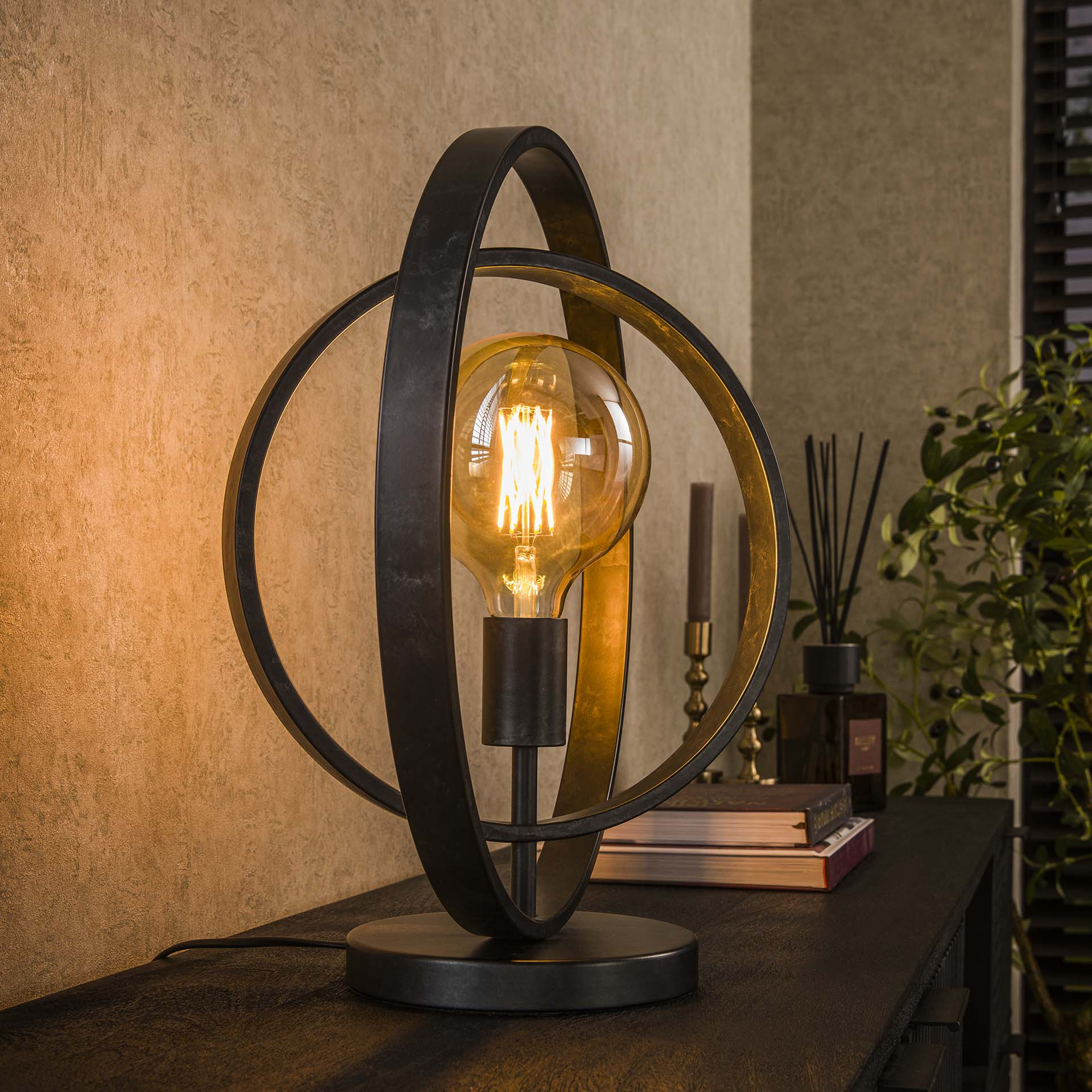 Tafellamp Tricia - Charcoal | LifestyleFurn