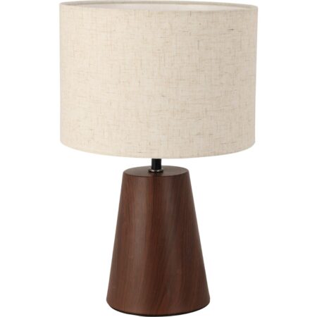 Tafellamp metaal met beige kap 23x23x27 | Home & Styling