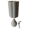 Tafellamp metaal wit 23x23x68