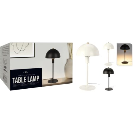 Tafellamp metaal zwart 18x36cm | Home & Styling