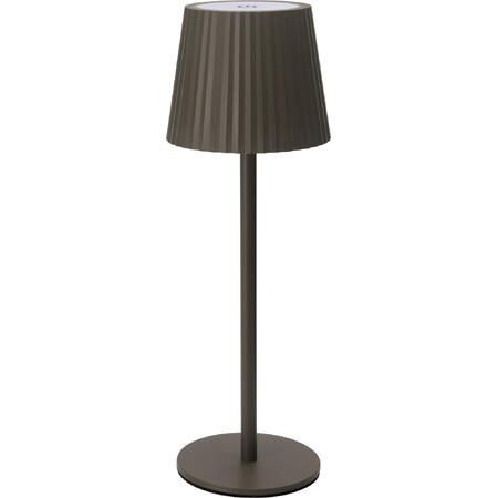 Tafellamp oplaadbaar 9x27cm Taupe |