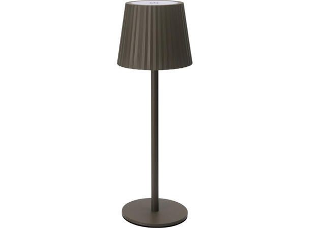 Tafellamp oplaadbaar 9x27cm Taupe |