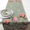 Tafelloper Pioenrozen Groen 40x150cm |