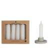 Taper kaars wit set a 6 Ø2.15cmx11cm | Ideas 4 Seasons