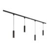 Taros Railverlichting Pakket - Recht - 2x 1 m rail - 4 hanglamp - Incl. 2700K GU10 - IP20 - Modulair - 230V | HOFTRONIC