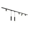 Taros Railverlichting Pakket - Recht - 2x 1 m rail - 4 railspots - 2 hanglamp - Incl. 2700K GU10 - IP20 - Modulair - 230V | HOFTRONIC