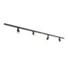 Taros Railverlichting Pakket - Recht - 2x 1 m rail - 4 railspots - Excl. Lichtbron - IP20 - Modulair - 230V | HOFTRONIC