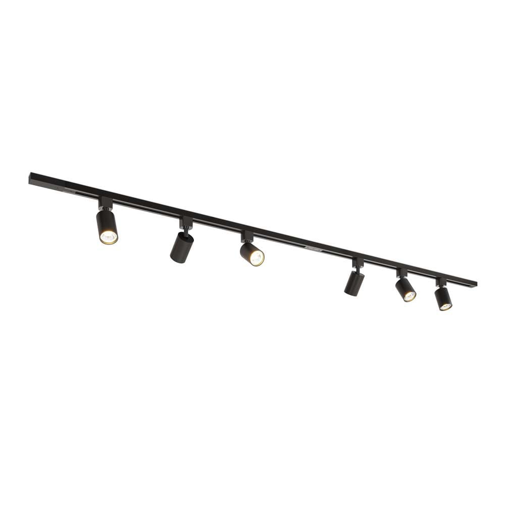 Taros Railverlichting Pakket - Recht - 2x 1 m rail - 6 railspots - Incl. 2700K GU10 - IP20 - Modulair - 230V | HOFTRONIC