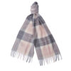 Tartan Cashmere Scarf pink/grey | Barbour