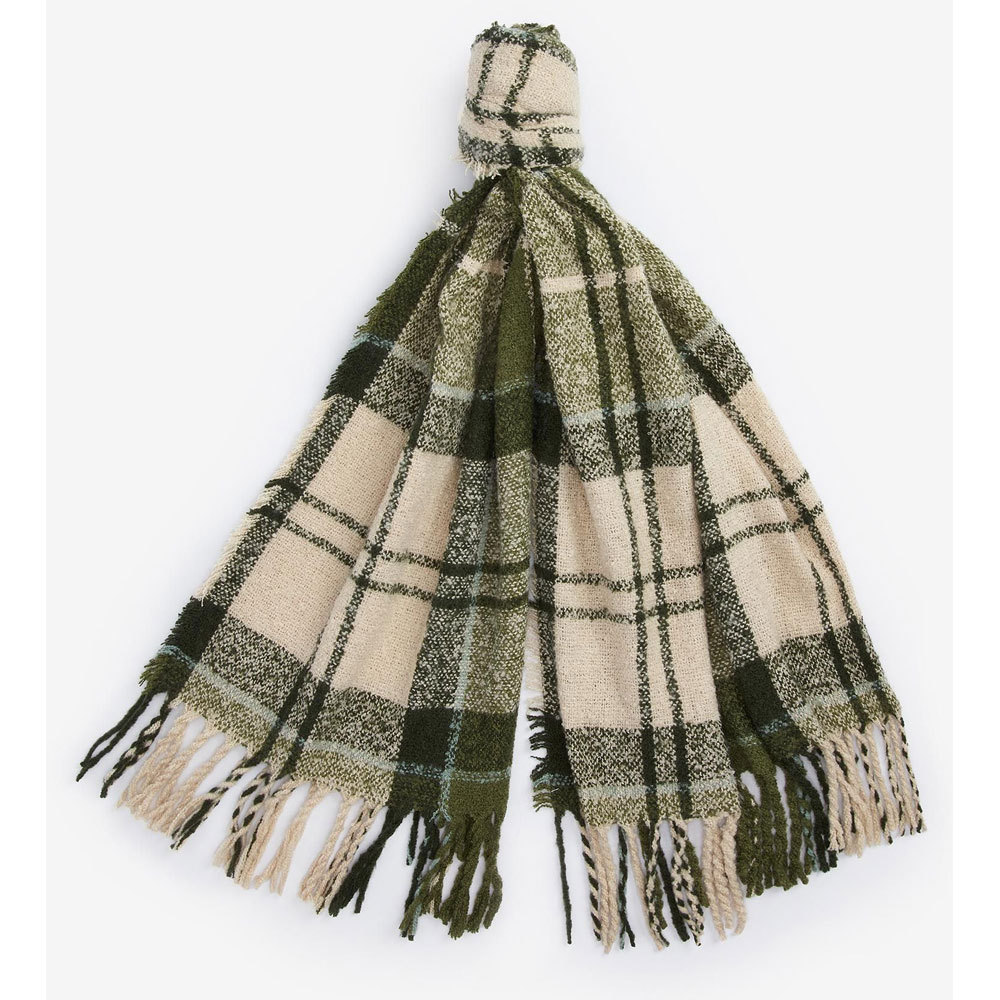 Tartan Scarf Boucle Ancient Loden | Barbour