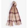 Tartan Scarf Boucle Muted Cabernet | Barbour