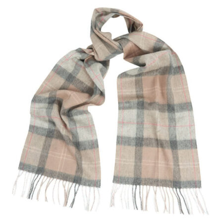 Tartan Scarf dames taupe/pink | Barbour