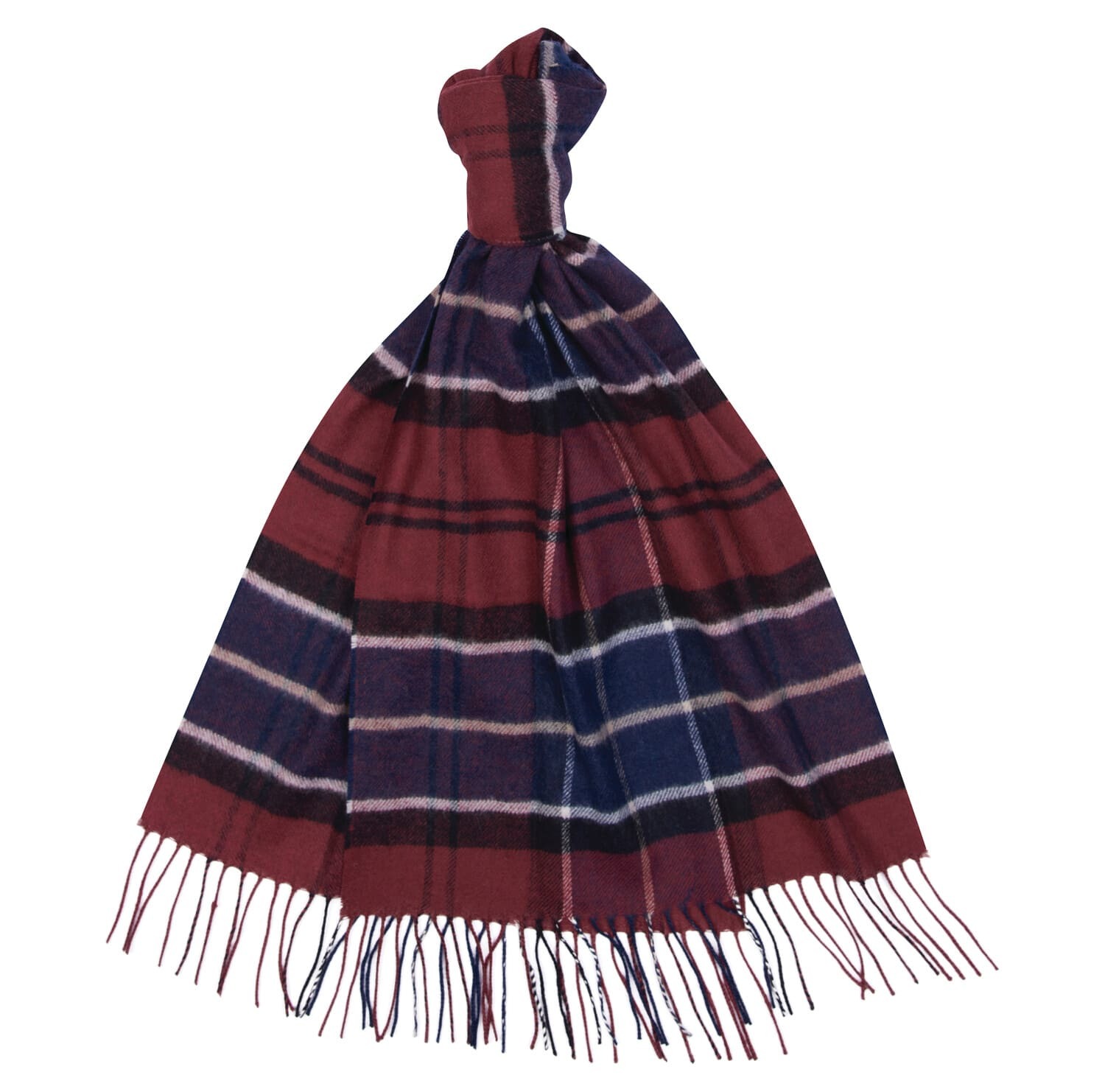 Tartan scarf Yaxley Cordovan | Barbour