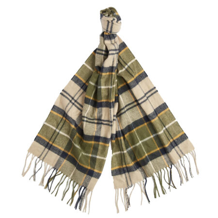 Tartan scarf Yaxley Forest Mist | Barbour